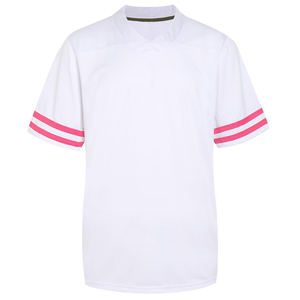 เสื้อฟุตบอลอเมริกันชายสีทอง คอวี แขนสั้น พิมพ์หมายเลขทีม 12 ผลิตจากผ้าโพลีเอสเตอร์ตาข่าย 100% สำหรับผู้ใหญ่ - Product Image 1