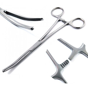 Pinzas Hemostáticas de Acero Inoxidable Duraderas, Pinza Quirúrgica, Instrumento Médico, Pinzas Hemostáticas Quirúrgicas Profesionales - Product Image 1