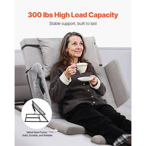 Schienale Elettrico Sollevabile per Letto, Capacità 136 kg, Regolabile 4-68 Gradi, con 4 Corrimano e Braccioli, Cuscino per Lettura e Riposo - Product Image 4