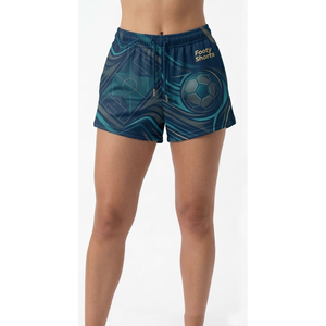 Shorts de football premium avec logo personnalisé, nom de l'équipe, séchage rapide, tissu léger et respirant pour l'entraînement de rugby et les activités sportives - Product Image 1
