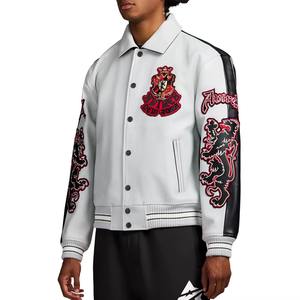 Chaqueta de Cuero Avirex de Calidad Original Hecha en Fábrica 2026 Premium para Hombre con Cuello Alto y Diseño Acolchado con Logotipo Frontal - Product Image 2