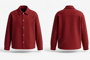 Camisas de Vestir de Lana 100% de Alta Calidad con Bolsillos con Botones, Chaqueta Elegante de Invierno con Cuello Camisero - Product Image 6