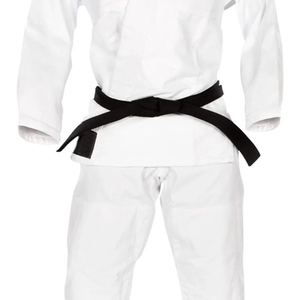 Uniforme de Jiu Jitsu OEM de Alta Calidad, Kimono Blanco Liso de Tejido Perla, Preencogido, para Entrenamiento de Artes Marciales y Grappling - Product Image 3