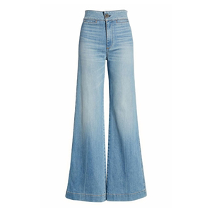 Pantalones Vaqueros de Mezclilla al por Mayor, Personalizables, Holgados, con Bordado y Color Personalizados para Mujer - Product Image 4