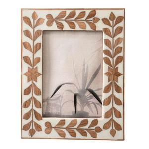Cadre photo de luxe en os incrusté, fait main, décoratif, pour un intérieur élégant et les souvenirs de mariage - Product Image 1