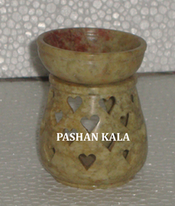 Natural Soapstone Fragrance Aroma <b>Oil</b> <b>Burner</b> Carved Round Shape Of Home Decoration High Class Quality Manufacture And Exporters - Product Image 4