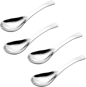 Custom Handicraft 4 Pieces Stainless Steel Soup <b>Spoon</b> With Good Finishing For Dining <b>Table</b> Decorative Use Soup <b>Spoon</b> - Product Image 1