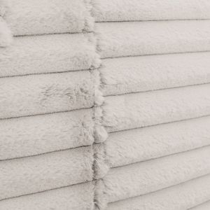 Modern 5 Foot Taupe Round <b>Bean</b> <b>Bag</b> Chair Soft Corduroy Fabric Memory Foam Sofa - Product Image 5