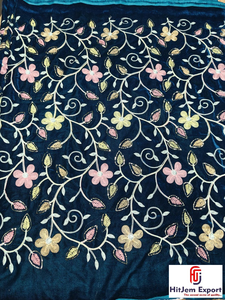 Tissu en polyester de luxe brodé de dentelle jacquard à sequins pour robe de soirée, robe de mariée, mode, textile personnalisé OEM ODM - Product Image 3