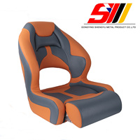 Siège de bateau pliable réglable en hauteur, résistant aux UV, de qualité marine, universel, pour poste de pilotage de yacht, rembourré, directement de l'usine