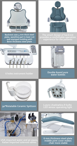 Vendita calda di alta qualità sedia dentale Set di metallo elettrico e plastica attrezzature dentali direttamente dalla cina per i medici - Product Image 4