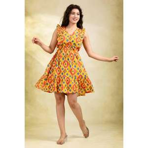 ชุดเดรสสั้นผ้าฝ้ายสำหรับงานปาร์ตี้ ดีไซน์ทันสมัย ใส่สบาย น้ำหนักเบา และสง่างามสำหรับผู้หญิง - Product Image 2