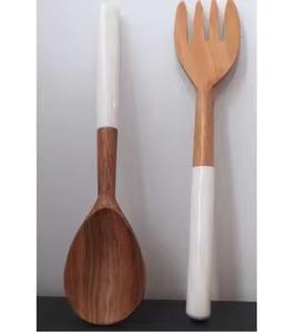 Cuillère de service en bois de qualité supérieure, ustensile de cuisine en bois naturel pour la cuisson, le service du riz, du curry, de la soupe, idéale pour les restaurants, la restauration et la maison - Product Image 2