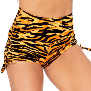 Shorts de Yoga de Cintura Alta para Mujer, Transpirables, Ajuste Regular, Tecnología de Absorción de Humedad, 100% Poliéster, Cintura Elástica para Fitness - Product Image 4