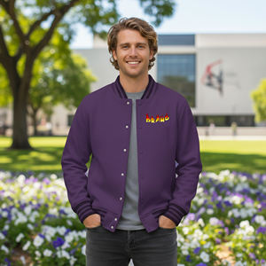 Chaqueta Varsity Letterman de Alta Calidad, Personalizada, 100% Algodón, Mangas de Lona, Transpirable, de Secado Rápido, Estilo Urbano, Superventas - Product Image 2