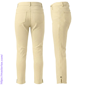 Vaqueros casuales de mujer de cintura media, cinco bolsillos, pierna recta, teñidos, lavables, transpirables, elásticos, de longitud completa, para primavera y verano 7.23 - Product Image 2