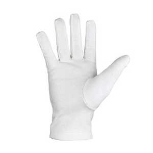 Gants en coton blanc de haute qualité en gros, Mitaines cérémonielles maçonniques pour les défilés et les cérémonies - Product Image 4