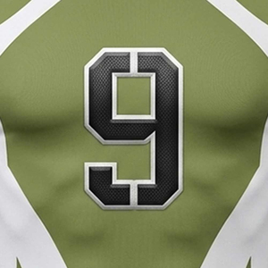 เสื้อฟุตบอลซับลิเมชั่นสำหรับผู้ชาย สีเขียว ขาว ดำ เบอร์ 9 ทรงพอดีตัว แขนสั้น ระบายเหงื่อได้ดี ผ้าตาข่าย เหมาะสำหรับฤดูร้อน ชุดกีฬาสำหรับผู้ใหญ่ - Product Image 4