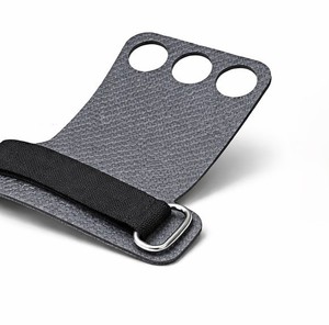 FIRST FITNESS INDUSTRIES Latex Weightlifting Gym Hand Grips Non-Slip Adjustable Wrist <b>Strap</b> Full <b>Finger</b> Gloves Buckle Closure - Product Image 4