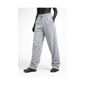 Pantalon de jogging molletonné personnalisé pour femme, taille haute, taille élastique, bas de pantalon à revers, doux, vêtements de détente, vente en gros OEM - Product Image 2