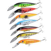 Leurre flottant de 14 cm et 16,2 g pour pêche en eau profonde, type Minnow, en plastique rigide, Crankbait, matériel de pêche artificiel pour achigan et brochet