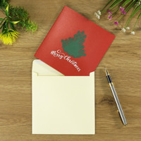 Tarjetas de felicitación de lujo con impresión personalizada y modelo 3D