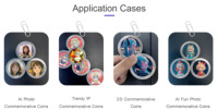 Mini imprimante UV A5, application de numérisation de code QR, imprimante automatique pour coques de téléphone portable, imprimante AI