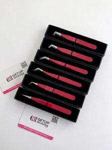 Pince à épiler professionnelle GETUP BROSONS IMPEX en acier inoxydable durable, anti-magnétique, anti-statique, à pointe lisse de 10 mm - Product Image 3