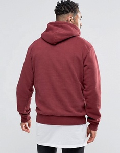 Vente en gros OEM, sweats à capuche vierges de haute qualité 80% coton 20% polyester, sweats à capuche personnalisés avec impression en relief pour hommes - Product Image 2