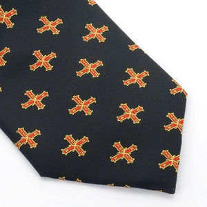 Cravate en soie de style maçonnique, personnalisée avec logo du fabricant, professionnelle, luxueuse et écologique, pour mariage - Product Image 1