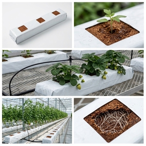 Full Size Gallon Biodegradable Plastic Grow Bags for Nursery Seedling Hydroponics Fruit Potato & Tomato <b>Vegetable</b> Gardening - Product Image 3