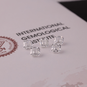 Diamante Sustentable ASSCHER de 0.50 Ct, Color E, Claridad VVS2, Diamante LGD CVD, Estándar IGI, Elegante para Joyería Personalizada, Suministro de Diamantes B2B - Product Image 3