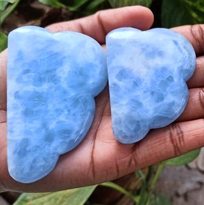 Cristal de Calcita Azul Natural Chakralume, Tallado a Mano, Piedra Curativa para Meditación, Reiki, Decoración Energética de Chakras - Product Image 2