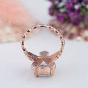 925 Sterling <b>Silver</b> <b>Small</b> Cute Animal Crab Shape Rings Rose Gold Plated Cubic <b>Stud</b> ring Fashion Jewelry for Women - Product Image 5