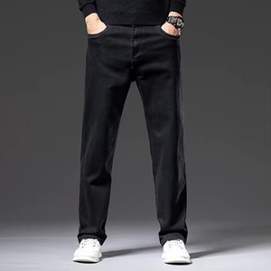 Jean droit pour homme, été, uni, décontracté, lavable, séchage rapide, respirant, imperméable, écologique, haute qualité, dernière version - Product Image 1