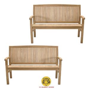 Durable Solid Teak Wood Garden <b>Bench</b> Outdoor Patio Park & Hotel Use Resilient Exterior <b>Bench</b> - Product Image 1