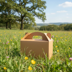 Pochettes en carton kraft jetables du Vietnam, en matériaux recyclés, avec fermeture magnétique, doublure plastique et pelliculage brillant, pour produits frits - Product Image 5