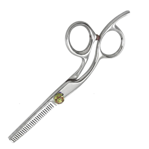 Ciseaux professionnels en acier inoxydable pour la retouche des cheveux, 30 dents, pour droitiers, manche incliné, ciseaux texturisants pour salon de coiffure - Product Image 4