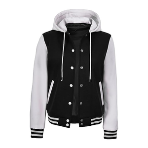 เสื้อแจ็คเก็ตวาร์ซิตี้ผู้หญิงแบบสั่งทำ ปักโลโก้ คุณภาพสูง ทำจากผ้าขนสัตว์ แจ็คเก็ตเบสบอล - Product Image 4