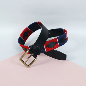 Ceinture en cuir polo de haute qualité, design OEM, toutes tailles et couleurs personnalisées, avec boucle à ardillon unique en laiton massif, prix de gros - Product Image 3