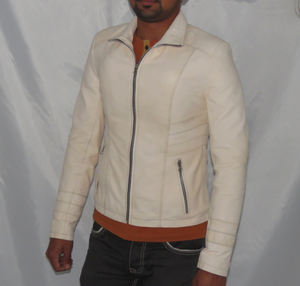 Veste en cuir véritable pour homme de qualité supérieure, coupe-vent, style motard, fabricant en gros, veste personnalisée avec nom de marque - Product Image 4