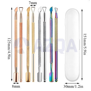 Professional Stainless Steel Nail File Set Cuticle Pusher and Scraper <b>Pedicure</b> and Manicure <b>Tools</b> Kit - Product Image 2
