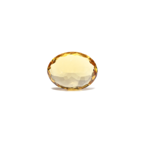 Natural Citrine Gemstone 3.45 Carat 12mm Oval Cut Golden Yellow Polished Carved Jewelry Making with Color Play - Product Image 2