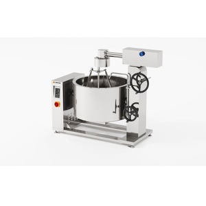 Olla de vapor encamisada de inducción giratoria Amicook 380V/440V, modelo industrial para cocinar alimentos con precisión, motorizada, que ahorra espacio. - Product Image 5