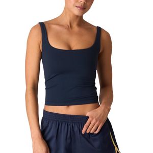 Custom Wholesale Women Sleek Square Neck Crop Tank <b>Top</b> Soft Stretch Slim Fit Casual Summer Camisole Activewear - Product Image 3