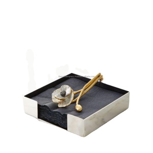 Admirable Design Restaurants Porte-Mouchoirs Boîte Coulé Rose Pétale Élégant Porte-Serviettes Et Support De Mouchoirs Meilleur Prix Le Plus Récent Par TCD - Product Image 1