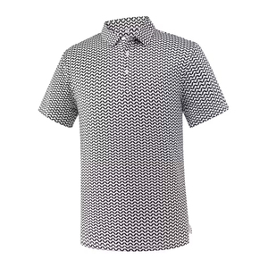 Polo de golf homme slim fit personnalisé, en polyester tricoté, séchage rapide, manches courtes, design par sublimation, pour adulte - Product Image 1
