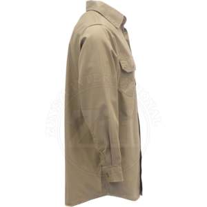 Chemise de travail ignifuge et résistante au feu, protection contre les vapeurs, conforme à la norme NFPA2112/CAT2, 100% coton, camouflage, légère, manches longues - Product Image 3