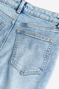 Jean slim vintage taille haute pour femme, coupe droite, 100 % coton denim, style streetwear tendance, confortable et décontracté - Product Image 5