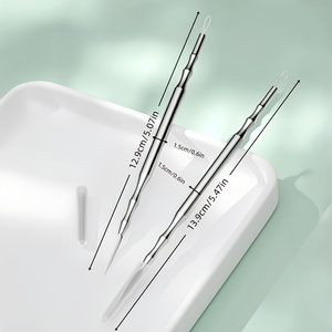 Outil d'extraction d'acné du visage professionnel, aiguille double extrémité pour éliminer les points noirs, instrument de nettoyage de la peau, soin de beauté - Product Image 4